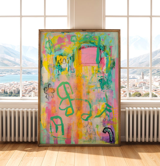 Beauty is In The Eye of the Beholder - Large Abstract Painting