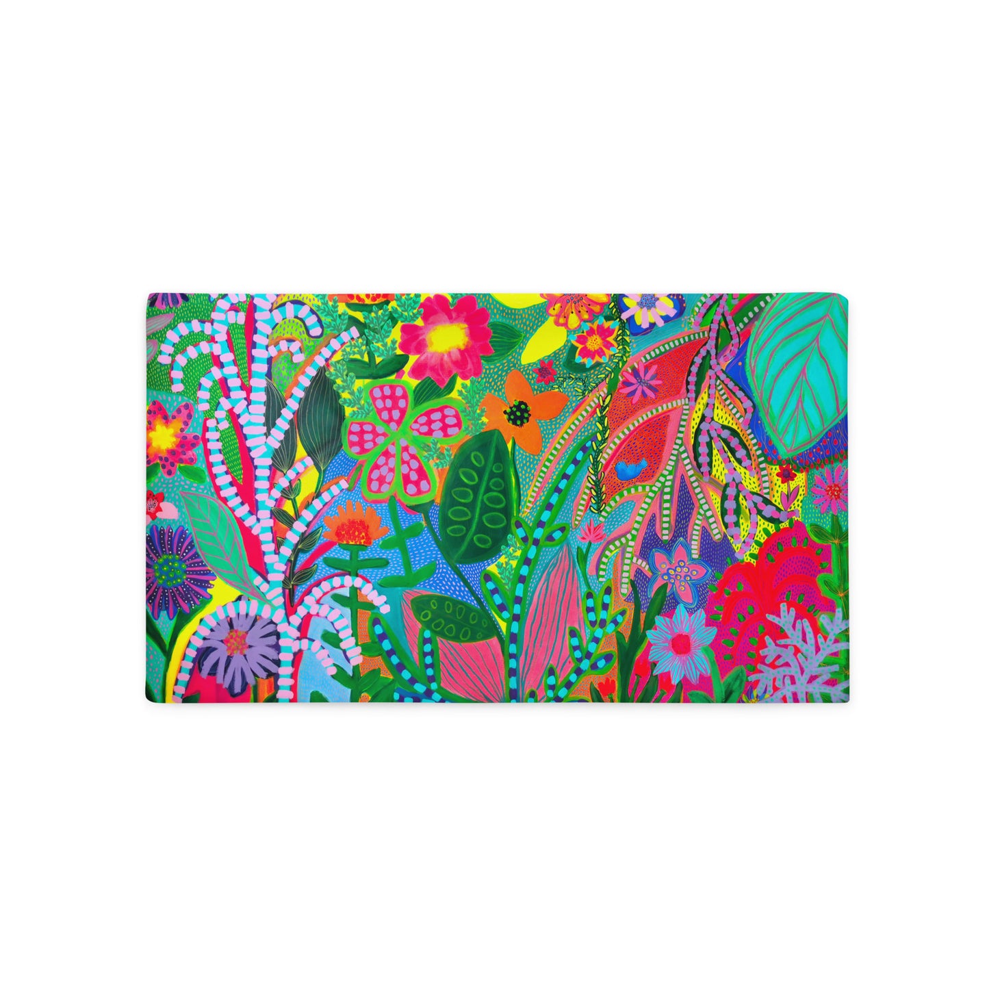 Colorful Floral Pillow Case